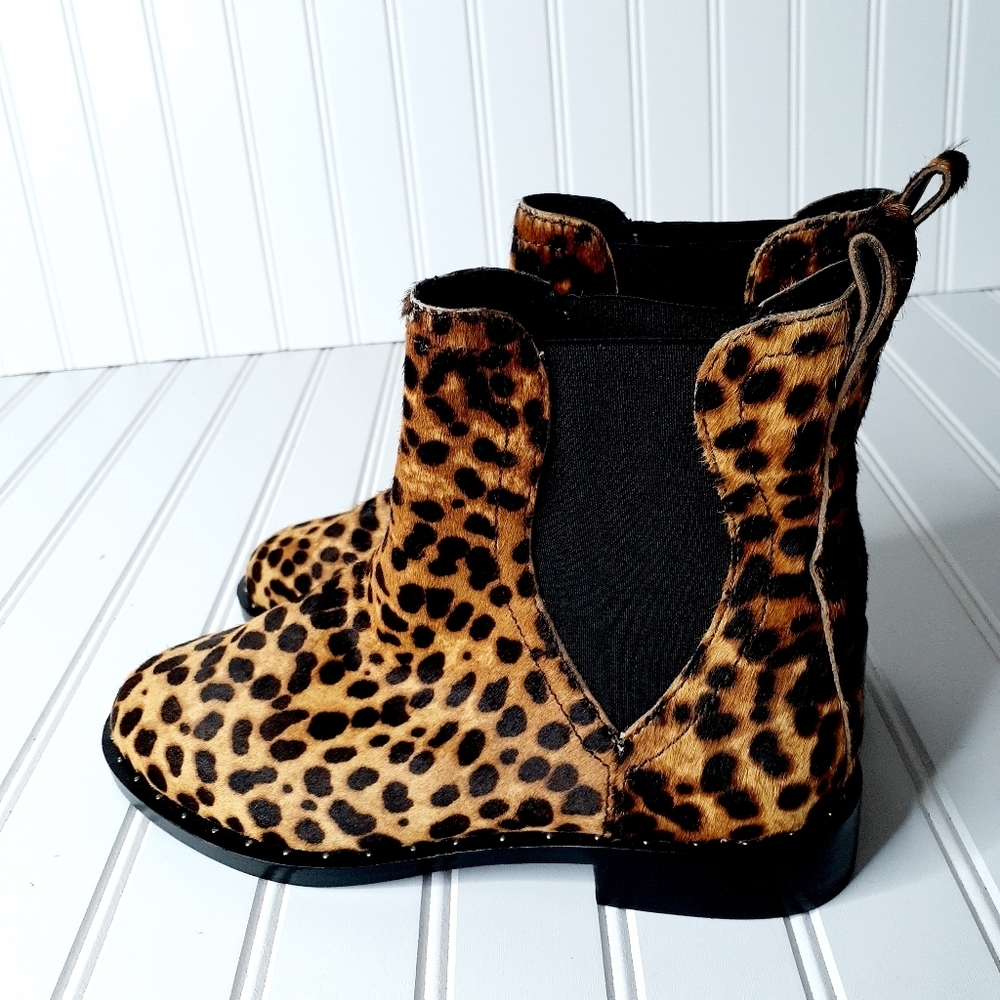 NEW Rebecca Minkoff Sabeen Too Leopard Bootie C447 - Picture 3 of 12